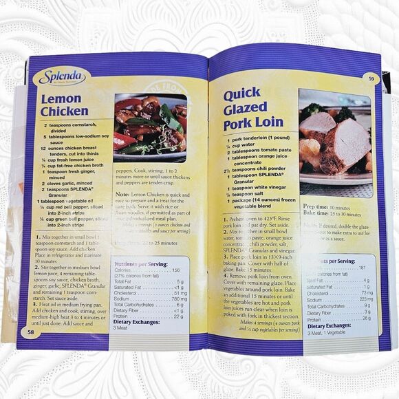 Vintage Cook Booklet 2003 Diabetic Cooking Quick & Easy for 1 or 2 People Diet - Picture 9 of 12